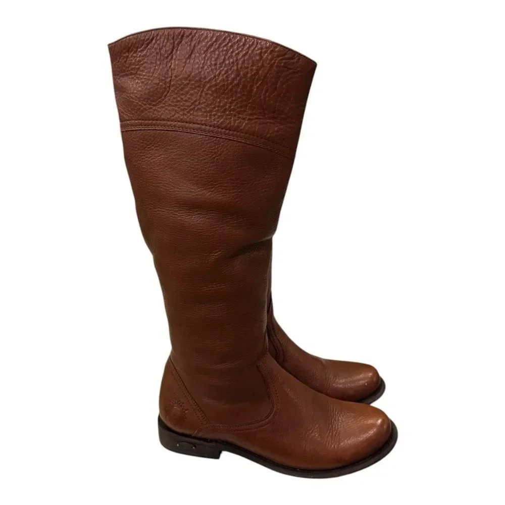 Muro Women’s Tan Leather Riding Boots 9.5